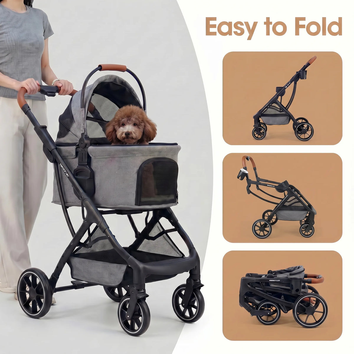 Pet Stroller for Dogs & Cats