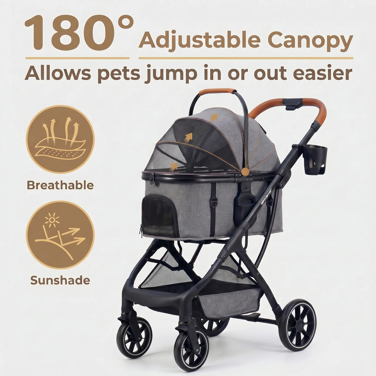 Pet Stroller for Dogs & Cats