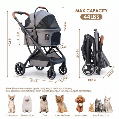 Pet Stroller for Dogs & Cats