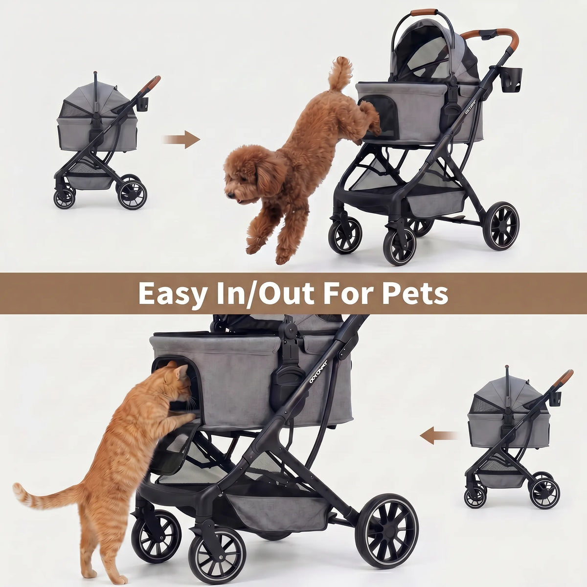 Pet Stroller for Dogs & Cats